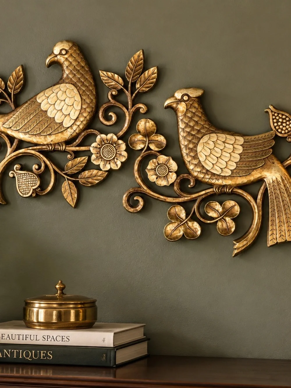 HTF vintage Syroco bird wall decor